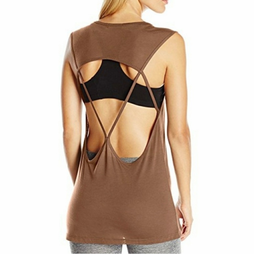 Open Back Cut Out yoga top